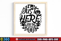 I'm just here for the boos SVG, Halloween SVG Product Image 4