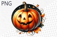 Halloween Pumpkins Sublimation - Clipart PNG Design Product Image 1