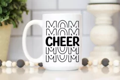 Cheer Mom SVG, Cheer Mom Stacked SVG, Cheer Mom Life SVG Product Image 4