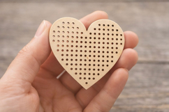 Embroidery base heart digital file Valentine day love cross Product Image 12