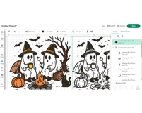 Retro Cute Ghost Halloween SVG PNG | Fall Camping Boo Ghosts Product Image 4