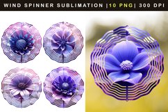 10 Wind Spinner Sublimation Flowers Product Image 2