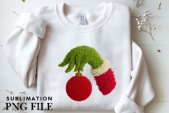 Green monster hand png design for T-shirts Product Image 3