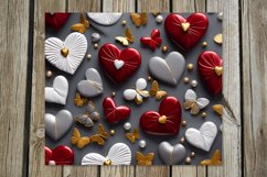 3d valentine Hearts | 8 Skinny tumbler sublimation designs Product Image 6