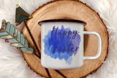Background watercolor Sublimation spots teal backgrounds png Product Image 3