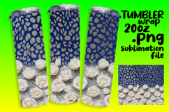 BEAUTIFUL 20oz Sublimation Tumbler Template , Leopard Print Product Image 1