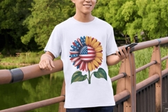 Stars, Stripes &amp; Sunflowers Patriotic Bloom PNG Pack Product Image 6