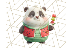 Tropical Fruit Party Animals PNG Clipart, Cute Summer Animal Product Image 2