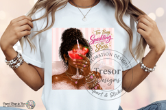 Too Busy Sparkling to Stress PNG Fashion Girl Design Product Image 2