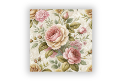 Rococo Shabby Chic Floral Digital Paper, Vintage Roses Product Image 6