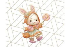 Halloween Neighborhood Clipart PNG for Trick or Treat Product Image 2