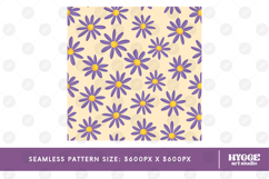 Retro Flowers Seamless Pattern Bundle Floral Png Sublimation Product Image 6