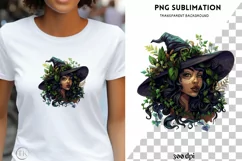 Melanin Forest Witch, Black Woman PNG Digital Downloads Product Image 1