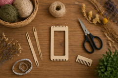 Bracelets weaving loom laser cut files SVG digital vector fo Product Image 6