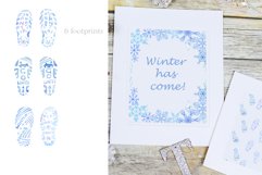 Snowflakes. Watercolor clipart Product Image 3