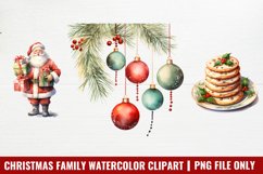 Christmas Family Watercolor Clipart Product Image 1