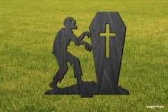 Zombie Garden Stake Laser Cut | Glowforge | SVG Product Image 2