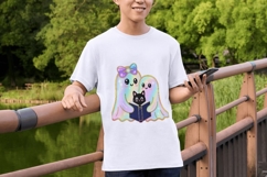 Pastel Haunts Iridescent Halloween Ghost PNG Pack Product Image 6