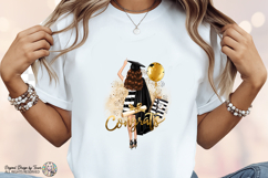 Graduation Brunette Girl PNG Congrats Grad Sticker Bag Product Image 6
