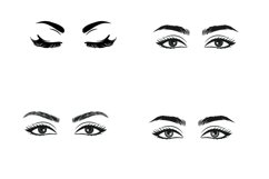 Facial Eyes Set 1 Procreate Brush Stamps, 19 Eyes Product Image 6