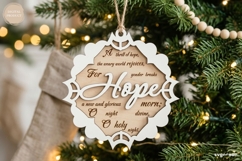 Nativity Snowflake Ornaments SVG Bundle | Christmas | CNC Product Image 6