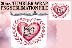 Bright journeys 20oz tumbler wrap, Heart Quote Product Image 1