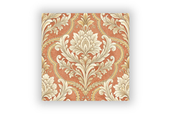 Peach Toile Digital Paper Pack, Vintage Floral Toile Product Image 6