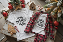 Christmas Family Matching Group Flat Lay Mockup Product Image 1