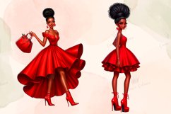 Valentines Day Clipart, Valentine Afro Girls, Love Clipart. Product Image 5