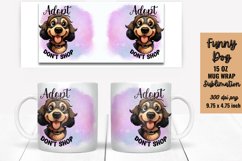 Funny Dog Mug Wrap Sublimation Product Image 1