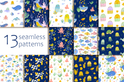 Under the Sea Nautical Collection Hand-Drawn PNG Product Image 3