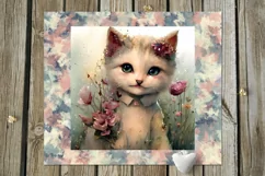 Cute kitty | 10 children skinny tumbler Sublimation designs Product Image 6