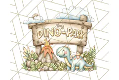 Cute Cartoon Dinosaur Clipart PNG, Prehistoric Animals PNG Product Image 2