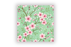 Spring Blossom Seamless Pattern, Cherry Blossom Pink Product Image 6