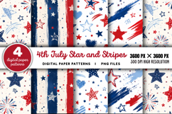 4th Of July Star And Stripes PNG Product Image 1