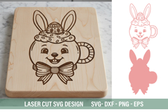 Easter bunny SVG - Laser Cut Design Product Image 3