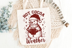 Hot Cocoa Weather Png, Winter Snowman Png, Christmas Png. Product Image 6