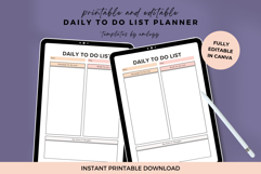 Daily To Do List Planner Template Canva - Editable Product Product Image 3