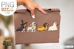 Halloween Dachshund DTF PNG Product Image 1