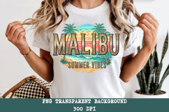 Malibu California PNG, Vintage Surf Summer Vibes Sublimation Product Image 6