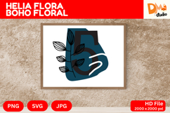 Helia Flora Boho Floral Monogram Product Image 1