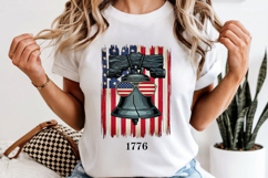 1776 Liberty Bell PNG, Patriotic USA Flag Sublimation Product Image 6