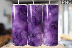 Purple Luxury Alcohol Ink Tumbler Wrap -High Quality 300 Dpi Product Image 1