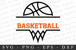Basketball Monogram SVG | SVG Cut files | Cricut Product Image 1