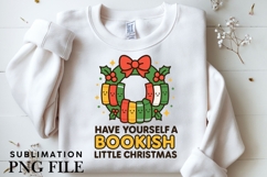 Bookish Christmas png design for T-shirts Product Image 3