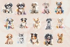 75 Variations cute dog watercolor Product Image 6