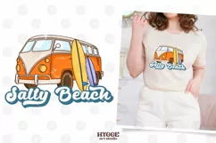 Salty Beach Sublimation PNG | Retro Summer PNG | Van | Ocean Product Image 1
