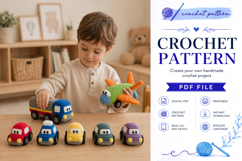Car Plane and Truck Crochet Toy Pattern PDF Product Image 3