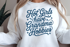 Hot Girls Have Grandma Hobbies PNG and SVG, 9 Colors Product Image 10