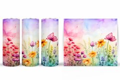 Flowers Tumbler Design. Wildflowers Tumbler Sublimation Product Image 2